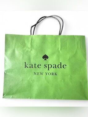 kate spade Green Logo Tote Bag with Black Handles